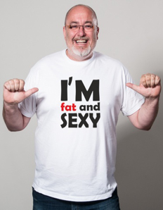 Pánské tričko s potiskem I´m fat and sexy