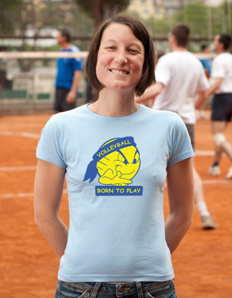 Dámské sportovní tričko Volejbal - Volleyball born