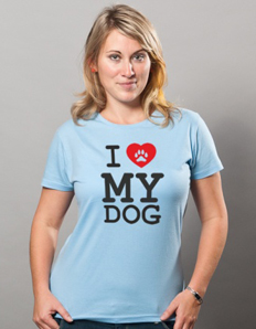 Dámské sportovní tričko Pejskaři - I love my dog