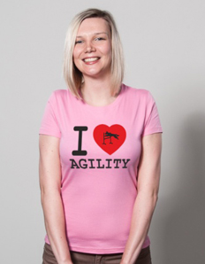 Dámské sportovní tričko Pejskaři - I love agility