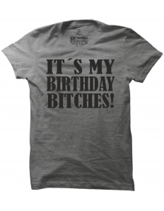 Pánské tričko s potiskem Birthday bitches
