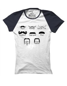 Dámské tričko s potiskem Moustaches