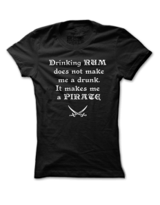 Dámské tričko s potiskem Pirát