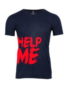 Pánské tričko s potiskem Help me