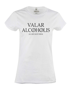 Dámské tričko s potiskem Valar alkoholis