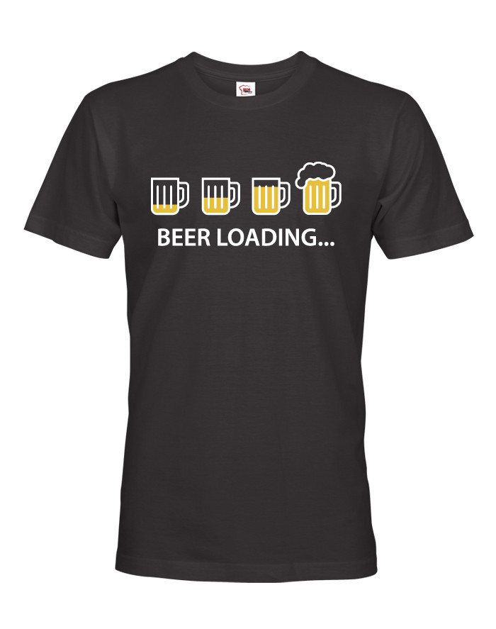 Pánské tričko s pivním potiskem Beer loading