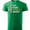 Detské tričko Eat sleep league repeat - tričko pro fanoušky