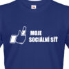 Pánské tričko motivem piva Moje sociální síť. Vtipná a originální pánská a dámská trička s potiskem levně. Levná trička s MEME potiskem.