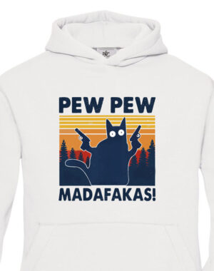 Dětská mikina - Pew Pew madafakas!  - ideální dárek. Vtipná a originální pánská a dámská trička s potiskem levně. Levná trička s MEME potiskem.