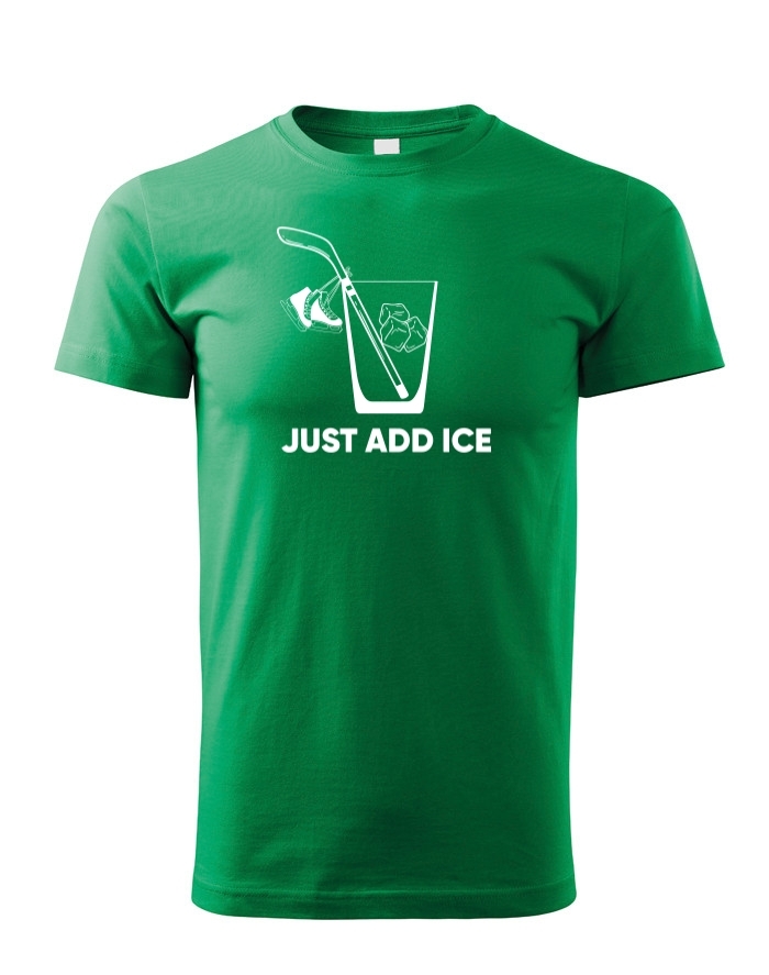 Dětské tričko pro hokejisty Just add ice - skvělý dárek pro hokejisty