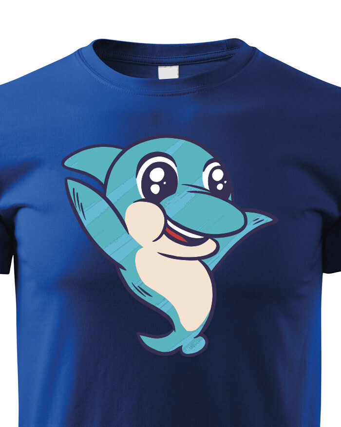 Dětské tričko s potiskem delfína - dětské tričko pro milovníky zvířat