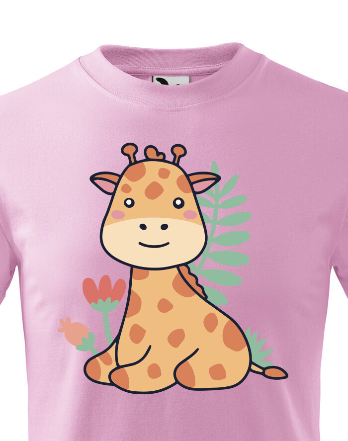 Dětské tričko s žirafou - skvělý dárek pro milovníky zvířat