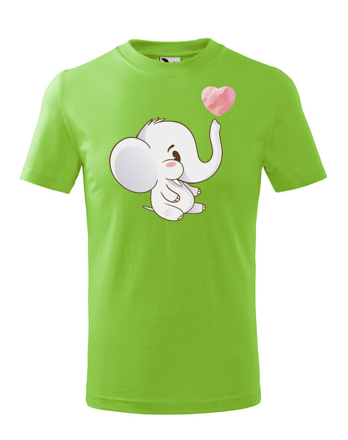 Dětské tričko se slůníkem - dárek pro milovníky zvířat