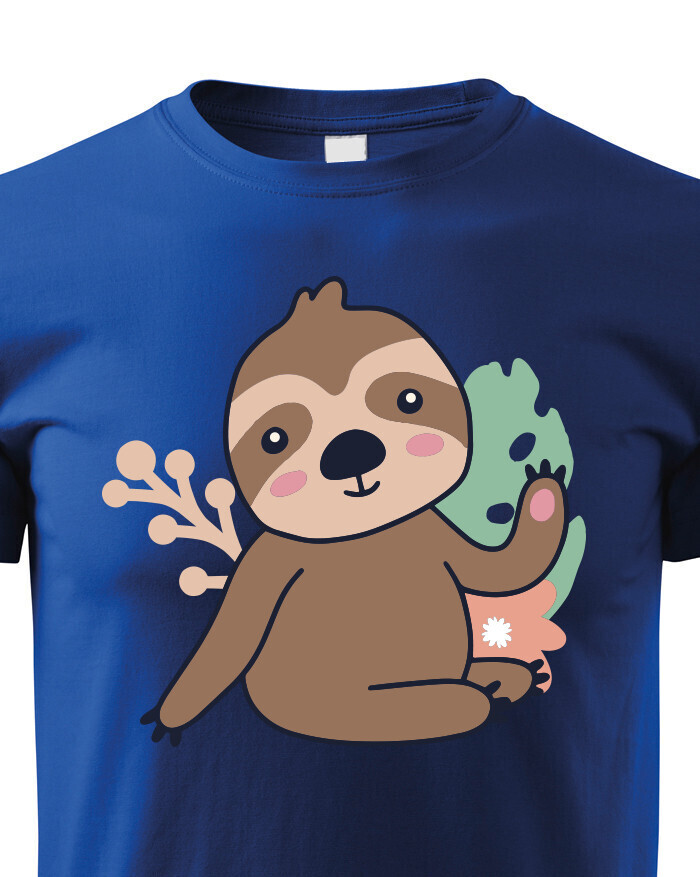 Dětské triko s lenochodem - dárek k narozeninám či Vánocům