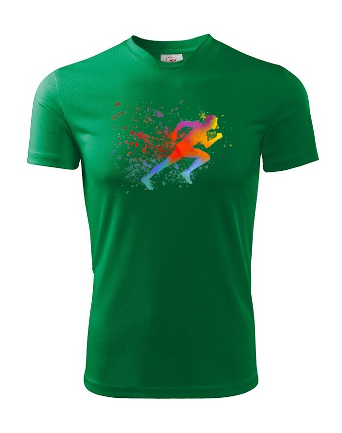 Pánské běžecké tričko s potiskem běžce - tričko pro milovníky běhu