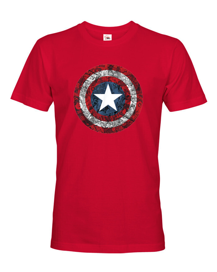 Pánské tričko s potiskem Kapitán Amerika - tričko pro fanoušky Marvel