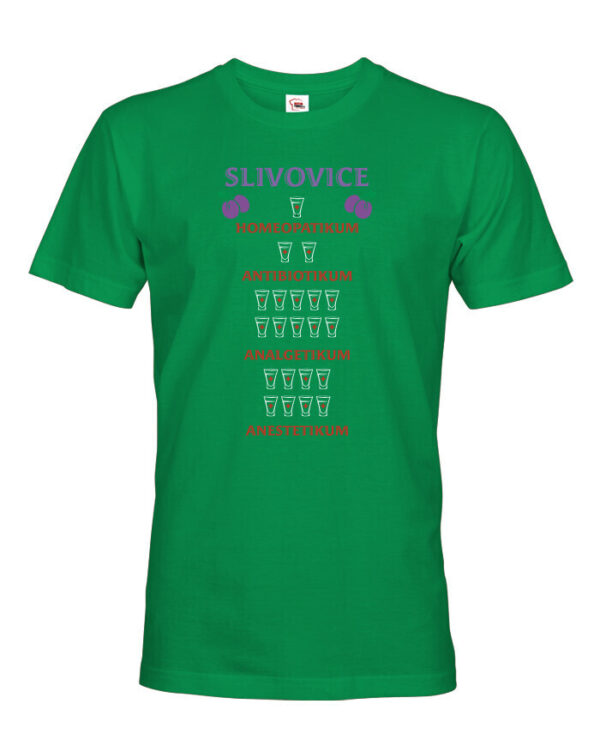 Vtipné pánské tričko s potiskem Slivovice - vtipné narozeninové tričko