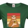 Dámské tričko - Lenochod s pivem - dárek na narozeniny nebo Vánoce