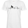 Pánské tričko Rotvajler a tep -  dárek pro milovníky psů