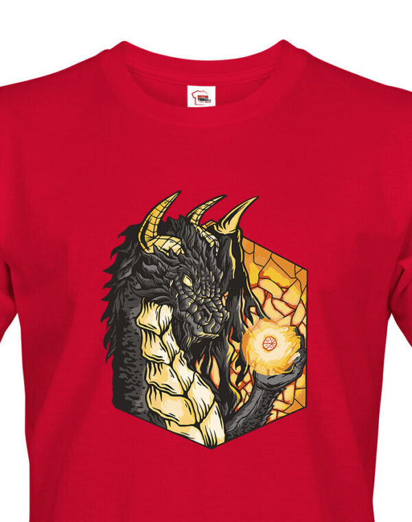 Pánské tričko s potiskem magického draka - dárek na narozeniny