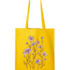 Plátená taška s květinami - originálna a praktická plátená taška