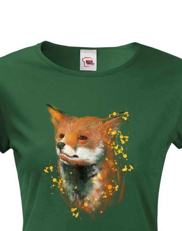 Dámské tričko s potiskem lišky - skvělý dárek pro milovníka zvířat