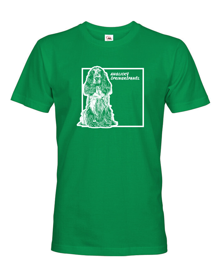 Pánské tričko Anglický špringršpaněl - tričko pro milovníky psů