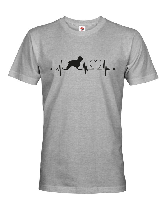 Pánské tričko pro milovníky psů s potiskem Kokršpaněla tep