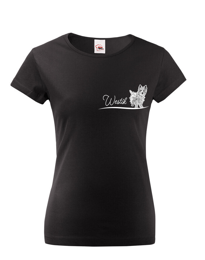 Dámské tričko West Highland White teriér - pro milovníky psů