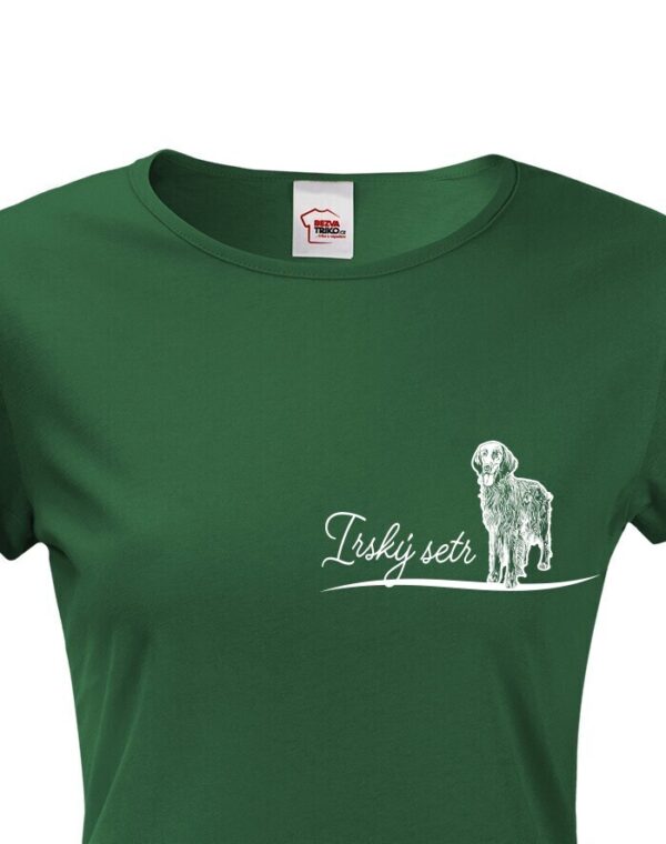 Dámské tričko pro milovníky zvířat - Irský setr