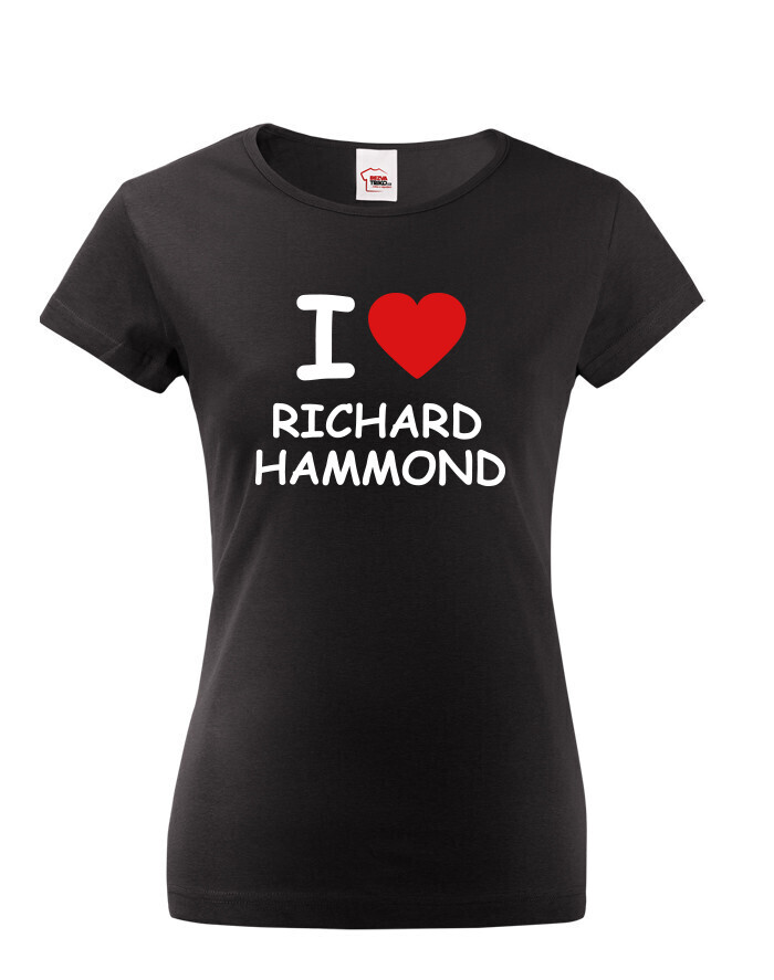 Dámské tričko s potiskem I love Richard Hammond