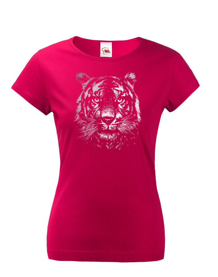 Dámské tričko s potiskem tygra - tričko pro milovníky zvířat