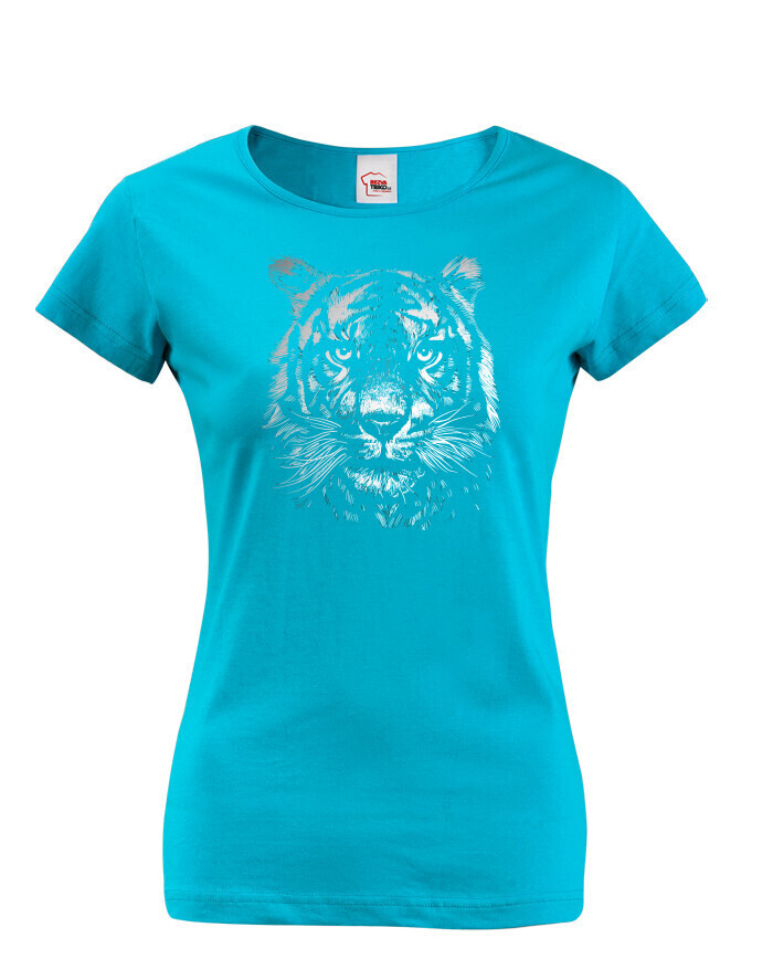 Dámské tričko s potiskem tygra - tričko pro milovníky zvířat