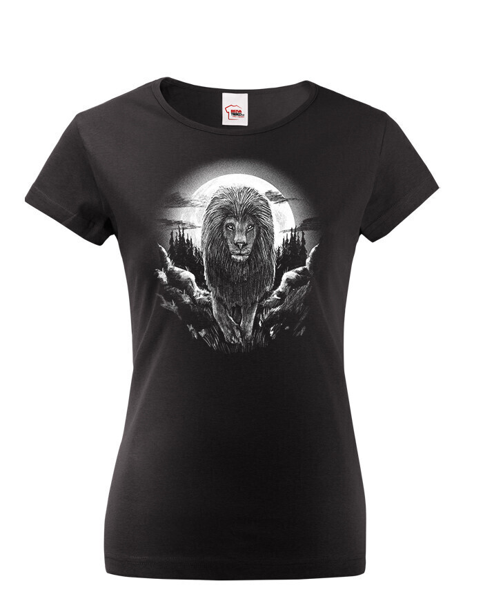 Dámské triko se lvem - triko pro milovníky originálních triček