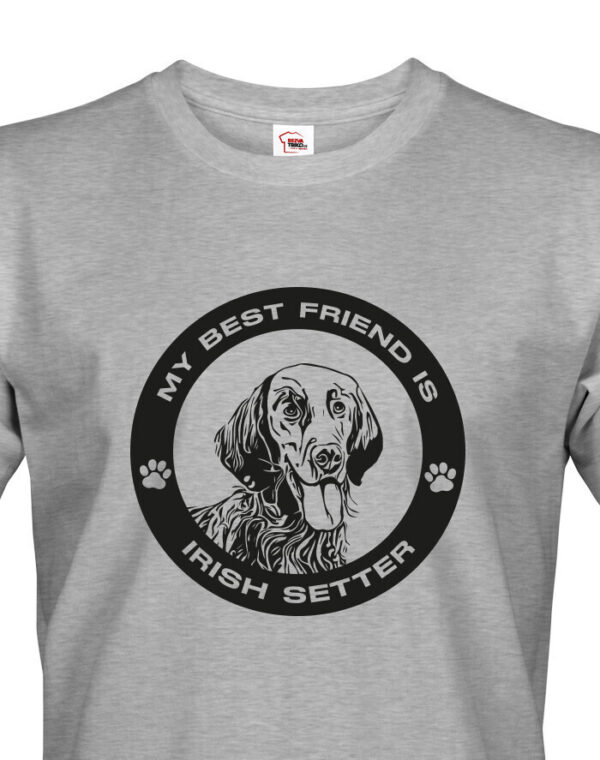 Pánské tričko Irský setr - dárek pro milovníky psů