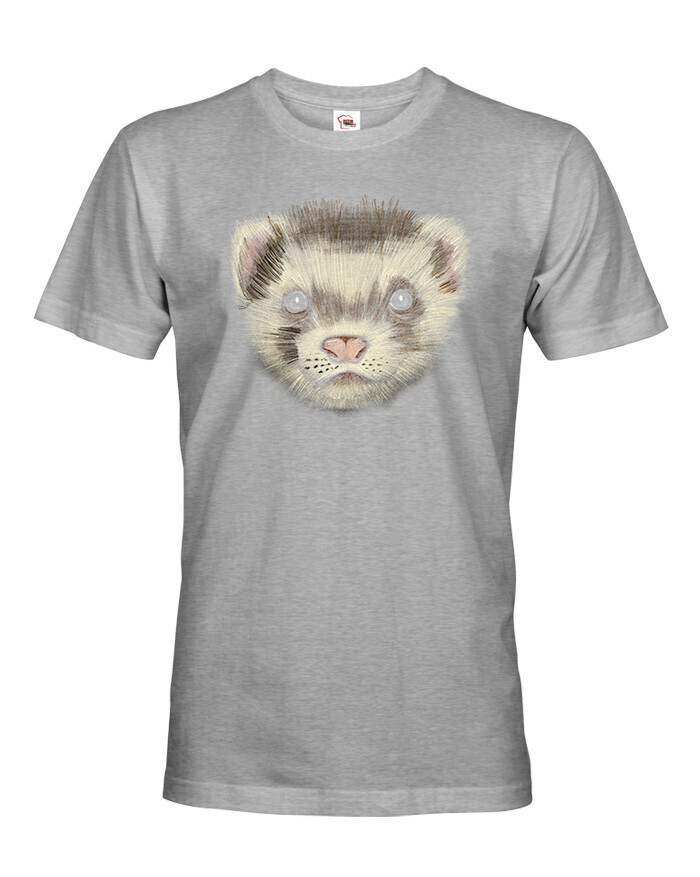 Pánské tričko s fretkou - pro milovníky zvířat