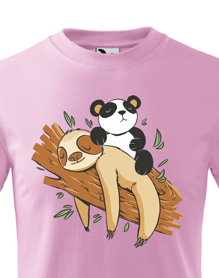 Vtipné a originální dětské tričko s lenochodem - dárek pro milovníky zvířat