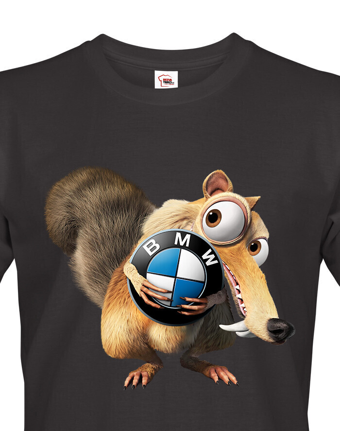 Vtipné pánské tričko s potiskem značky auta BMW - tričko pro milovníky aut