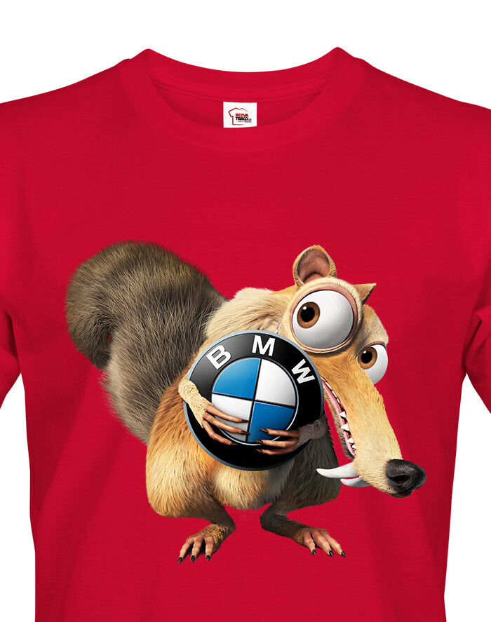 Vtipné pánské tričko s potiskem značky auta BMW - tričko pro milovníky aut