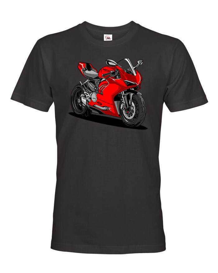 Pánské tričko Ducati Panigale VS - nucený k práci - motorkářský motiv
