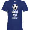 Pánské tričko s potiskem Hřiště volá musím jít - tričko pro milovníky fotbalu