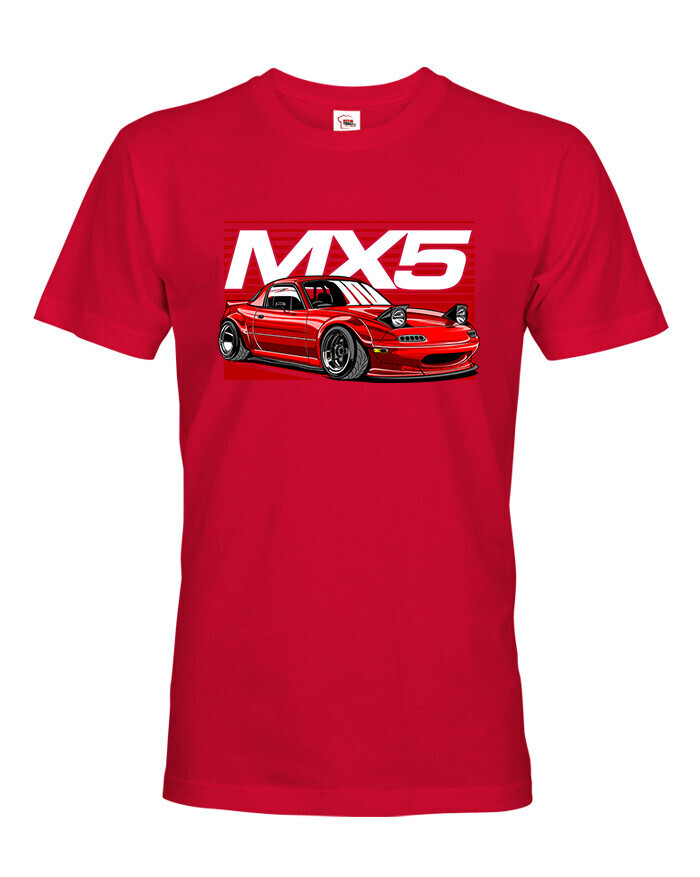 Pánské tričko s potiskem  Mazda MX5 - tričko pro milovníky aut