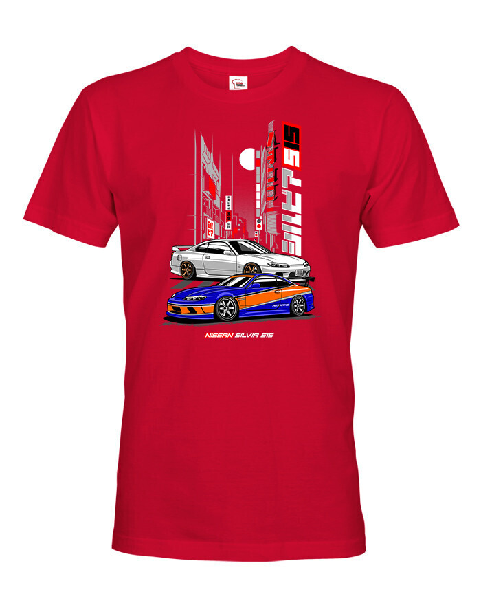 Pánské tričko s potiskem Nissan S15  -  tričko pro milovníky aut