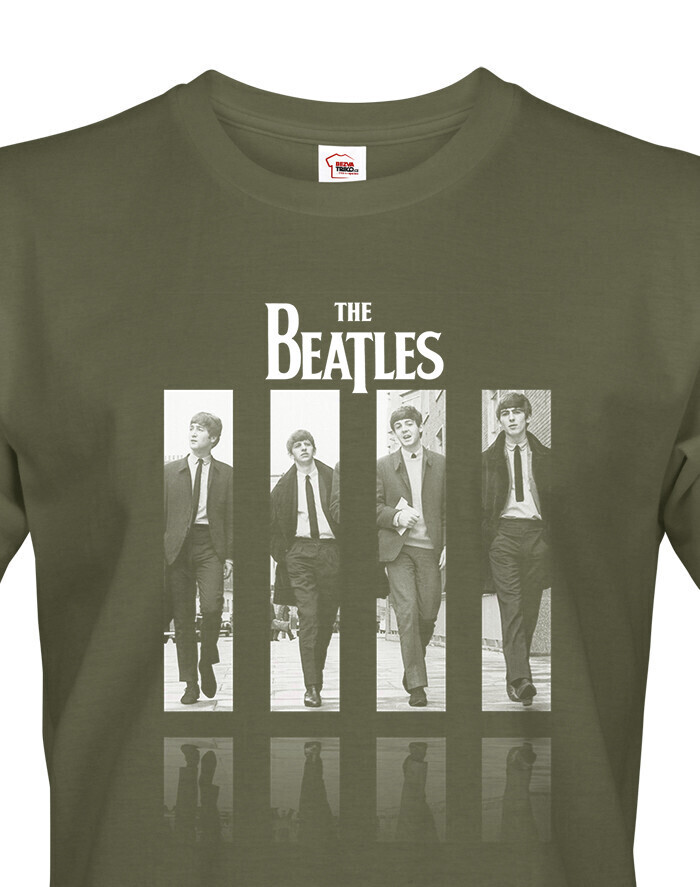 Pánské tričko s potiskem kapely The Beatles  - parádní tričko s potiskem nejznámější hudební skupiny The Beatles