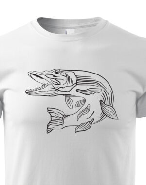 Tričko pro rybáře s motivem štiky - originální potisk s dopravou jen za 52 Kč. Vtipná a originální pánská a dámská trička s potiskem levně. Levná trička s MEME potiskem.