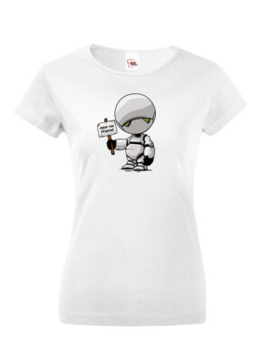 Dámské tričko s potiskem Marvin Robota