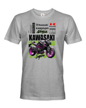 Pánské triko Kawasaki Ninja - tričko pro milovníky motorek. Vtipná a originální pánská a dámská trička s potiskem levně. Levná trička s MEME potiskem.