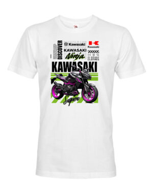 Pánské triko Kawasaki Ninja - tričko pro milovníky motorek. Vtipná a originální pánská a dámská trička s potiskem levně. Levná trička s MEME potiskem.