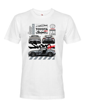 Pánské triko Toyota Supra - triko pro milovníky aut. Vtipná a originální pánská a dámská trička s potiskem levně. Levná trička s MEME potiskem.